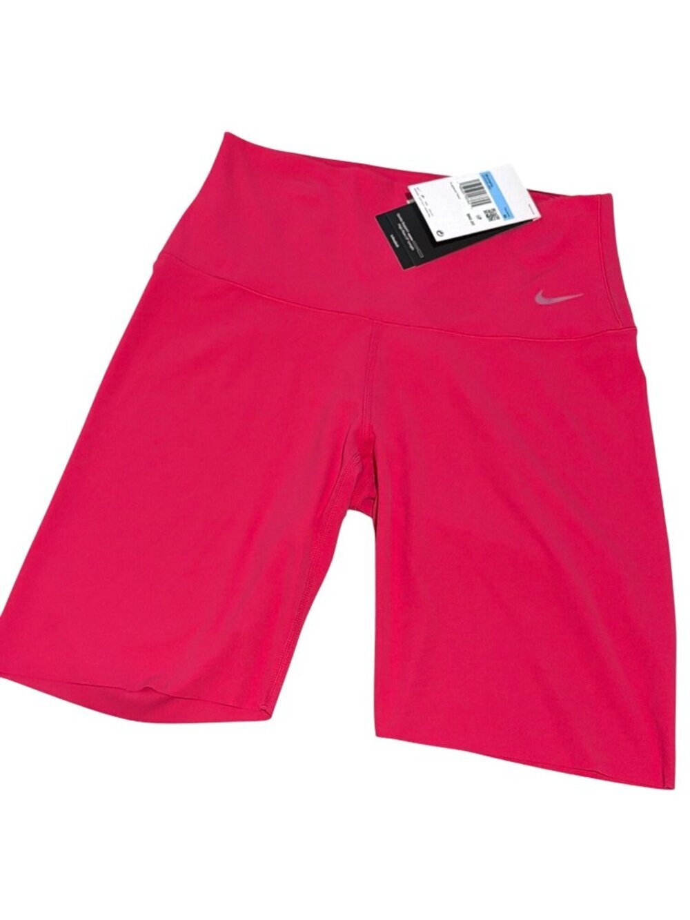 Nike Womens Dri-FIT 8" High-Rise Training Shorts Pink Medium New